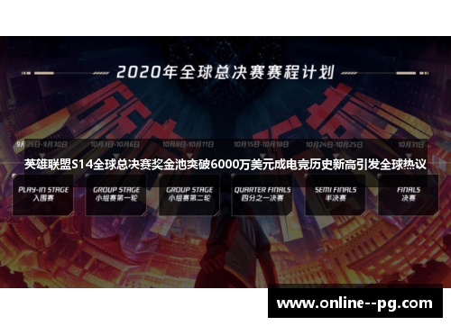 英雄联盟S14全球总决赛奖金池突破6000万美元成电竞历史新高引发全球热议